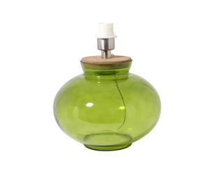 Base per lampada da tavolo in vetro verde Orbes - 35x26 cm
