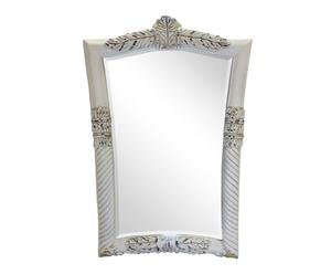specchio in acacia, resina e vetro louise - 88x61 cm