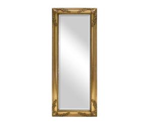 specchio in acacia, resina e vetro helene - 101x41 cm