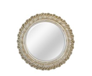 Specchio con cornice decorativa in acacia Bibiane - d61 cm