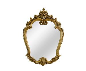 Specchio con cornice decorativa in acacia Royality - 114X81 cm