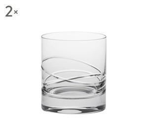 Set Di 2 Bicchieri In Cristallo Skye - H 9 Cm