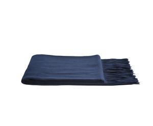 Plaid in lana e cashmere Blu - 127x165 cm