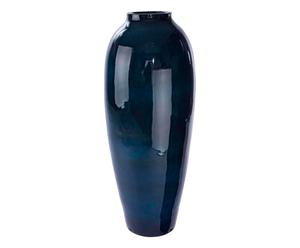 Vaso in terracotta nettuno blu navy - 25x60 cm