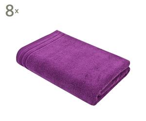 Set van 8 handdoeken, violet