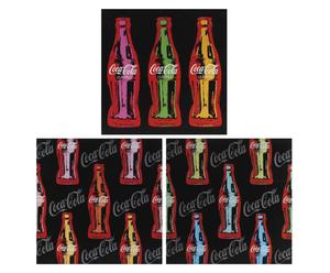 Wandafbeeldingen-Set Cola Canvas, 3-delig, per stuk 50 x 50 cm