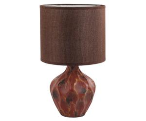 Tafellamp Kate, donkerrood/bruin, H 48 cm