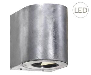 LED-wandverlichting Canto, zink, H 11 cm