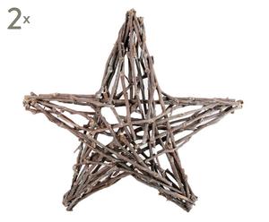 XL-decoratieve sterren Millicent, 2 stuks, H 60 cm