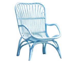 Rotan stoel Parayso, lichtblauw, B 69 cm
