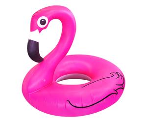Opblaasbare zwemband Flamingo, roze/zwart/wit, diameter 152 cm
