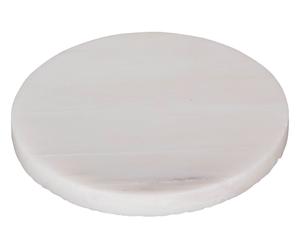 Plateau voor kaarsen Marble, lichtgrijs, diameter 12 cm