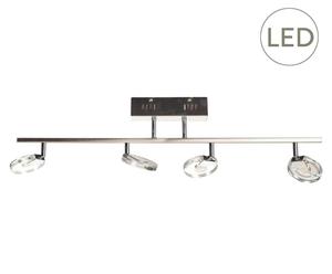 XL-LED-plafondlamp Jonas, dim- en verstelbaar, nikkel, B 76 cm