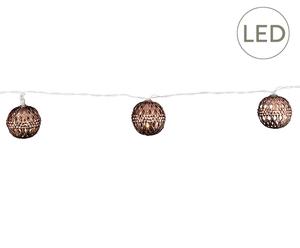 LED-lichtsnoer Quartus, koper, L 1,65 m