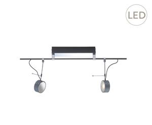 LED-Plafondlamp Estella, verstelbaar, zwart, B 60 cm
