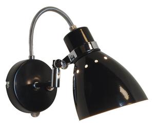 Wandlamp Alicia, met dimmer, zwart, B 13 cm