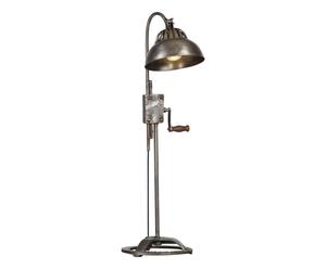Verstelbare vloerlamp Lennart, nikkel, H 86 - 100 cm