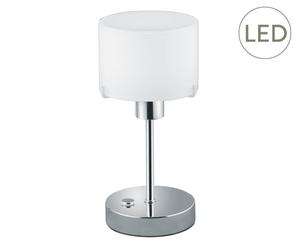 LED-tafellamp Mia met touch-functie, chroom, H 25 cm