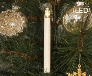 LED-kerstboomkaarsen Ricarda, wit, H 18 cm