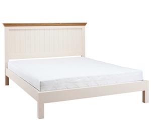 King-size bed Country, creme, B 166 cm