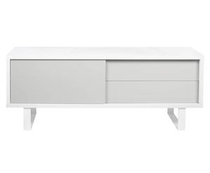 Tv-meubel Nilo, wit/lichtgrijs, B 150 cm