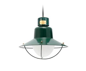 Plafondlamp Newport, groen, H 122 cm