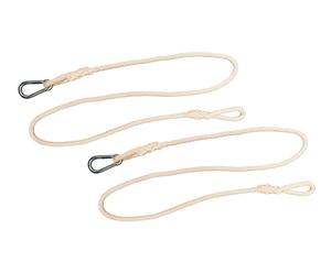 Set van 2 touwen met karabijn haken Penna, naturel, L 200 cm