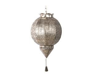 Hanglamp Qasim I, zilver, H 38,5 cm