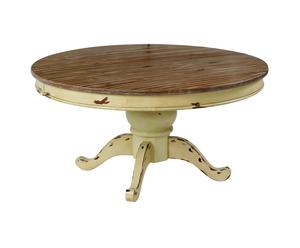 Uitschuifbare tafel ELENA ANTIC, grenen - H73 cm