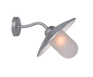 Wandlamp UFO metaal, zilverkleurig - Hoogte 24