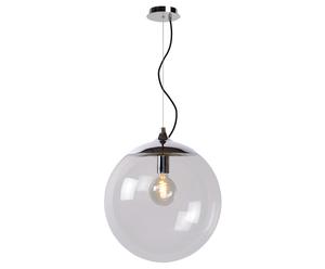 Hanglamp Paris, transparant/zilverkleurig, diameter 40 cm
