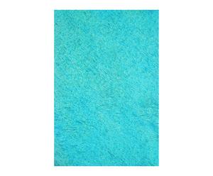 Handgewoven tapijt Jan, blauw 140 x 200 cm