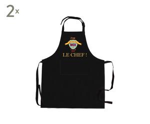 Keukenschort Le Chef, 2 stuks, L 85 cm