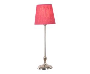 Tafellamp Chic, zilver/roze, H 46 cm