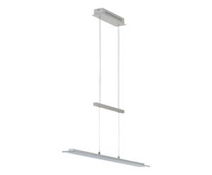 Hanglamp Straight, staal/glas, 150x110x3 cm