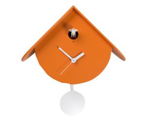 Wandklok Titti, oranje, H 25 cm