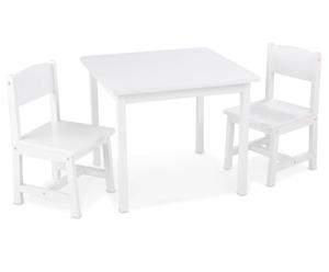 Tafel met 2 stoelen - wit