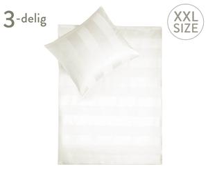 Satijnen dekbedovertrek-set Satin, off-white, 240 x 200-220 cm