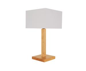 Tafellamp Panza, naturel/wit, H 58 cm