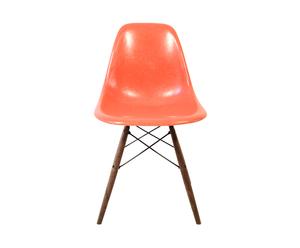 Eames stoel Herman Miller, rood/oranje, H 79 cm