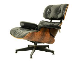 Eames stoel Herman Miller, zwart, H 84 cm