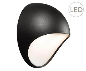 LED-wandlamp Suez-Noelle, zwart, diameter 20 cm