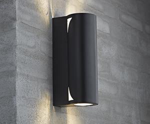 Wandlamp Dream II, zwart, H 25 cm