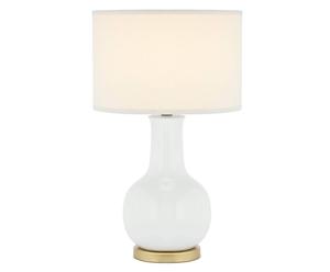 XL-tafellamp Paris, creme/goud, H 69 cm