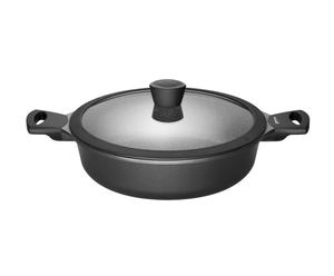 Paellapan Fair Cooking, grijs/zwart, diameter van 28 cm