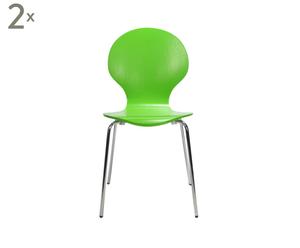 Set van 2 stoelen Butterfly, groen, L 50 cm