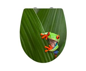 WC-bril Frog, wit/multicolour, L 38,8 cm