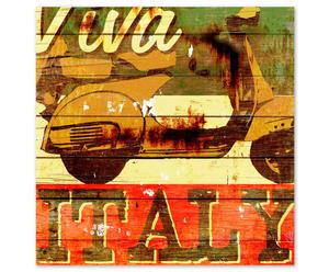 Grafika na sklejce „Viva Italy”