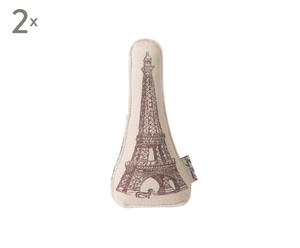 Komplet 2 zabawek dla psa „Eiffel Tower”, kremowo-brązowy