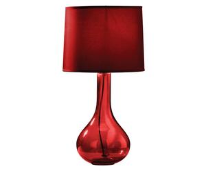 Lampa stołowa „Meredith”, czerwona